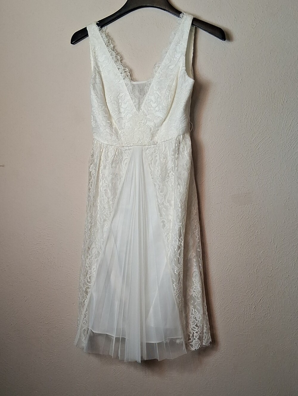 White lace Hitherto gown, a brand frequently featured at BHLDN (Anthropologie's